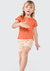 Blusa Infantil Menina Toddler Com Fru frus Hering - Laranja