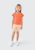 Blusa Infantil Menina Toddler Com Fru frus Hering - Laranja na internet