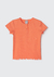 Blusa Infantil Menina Toddler Com Fru frus Hering - Laranja - comprar online