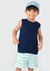 Shorts de Moletom Infantil Menino Toddler Estampado Hering - Azul na internet