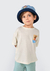 Camiseta Infantil Menino Toddler Oversized Hering - Amarelo