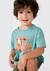 Camiseta Infantil Menino Toddler Com Estampa Interativa Hering - Verde - loja online