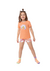 Pijama Infantil Menina Make Your Day Colorful Em Algodão Malwee - Laranja - comprar online