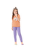 Pijama Infantil Menina Make Your Day Colorful Em Algodão Malwee - Laranja