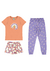 Pijama Infantil Menina Make Your Day Colorful Em Algodão Malwee - Laranja na internet