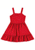 Vestido Infantil Flores Malwee - Vermelho