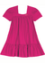 Vestido Menina Decote Quadrado Em Tricoline Com Elastano Carinhoso - Pink