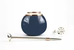 Mate azul liso - tienda online