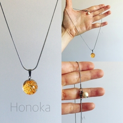Set Musculosa Tiida, teñida con tintes naturales + Collar Bubble flowers by Honoka en internet