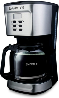 Cafetera Smartlife SL-CMD1095 automática acero inoxidable y negra de filtro 220V - 240V