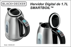 HERVIDOR DIGITAL 1,7 L. EN ACERO INOX. BLACK + DECKER - comprar online
