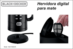 BLACK+DECKER Hervidor Agua Eléctrico Temperatura Regulable Mate Té