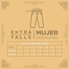 PALAZO CREP CON LYCRA (ECO01PAL7) - comprar online