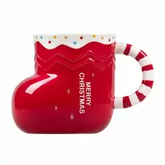 TAZA NAVIDEÑA BOTA SANTA - comprar online