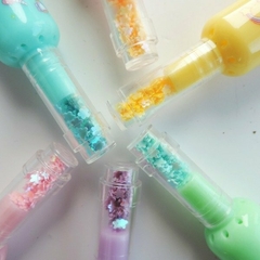 RESALTADOR BOTELLA UNI GLITTER SET X6 - comprar online