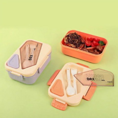 LUNCHERA PASTEL RETRO CUBIERTOS - comprar online