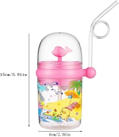 VASO CON BOMBILLA BALLENITA KIDS - comprar online