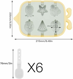 MOLDE PARA HELADO DE SILICONA MIX - Ab importados