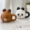 TAZA CON TAPA TEDDY BEAR & PANDA