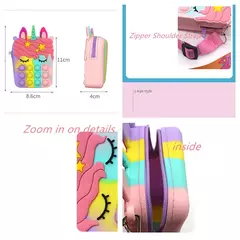 Imagen de CARTERA SILICONA POP IT UNICORNIO