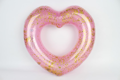 RING INFLABLE CORAZON GLITTER 65CM - comprar online