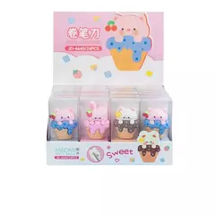 SACAPUNTAS SILICONA KAWAII CUTE - Ab importados