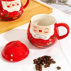 TAZA CON TAPA PAPA NOEL - comprar online