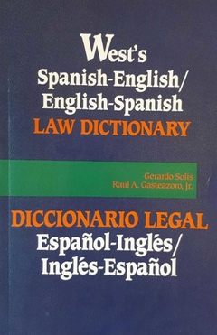 WEST'S LAW DICTIONARY DICC LEGAL INGLES ESPAÑOL