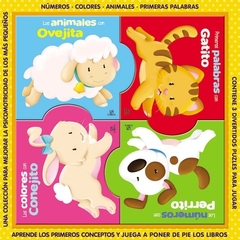 PUZZLEBOOKS ANIMALES - 4 LIBROS DE CARTON