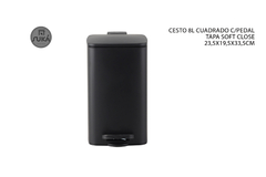 Tacho de basura cuadrado - comprar online