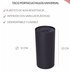 Taco porta cuchillos en internet