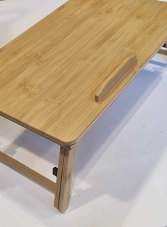 Mesa de cama de bamboo para tablet, notebook o libro