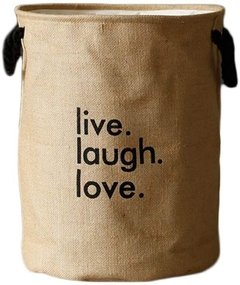 Cesto laundry "Live/Laugh/Love" - comprar online