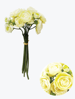 Bouquet ranúnculos blancos (L23028/WH)