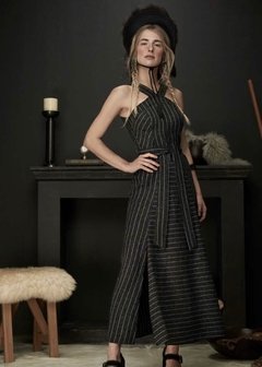 VESTIDO LONGO TWEED STRIPPER