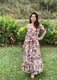 VESTIDO EM TULE FLORAL