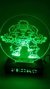 Luminaria de mesa Hulk em mdf, geek, nerd