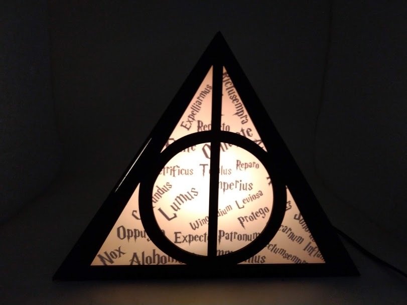 Luminária de mesa Harry Potter Magica com Feitiços Quando liga a luz