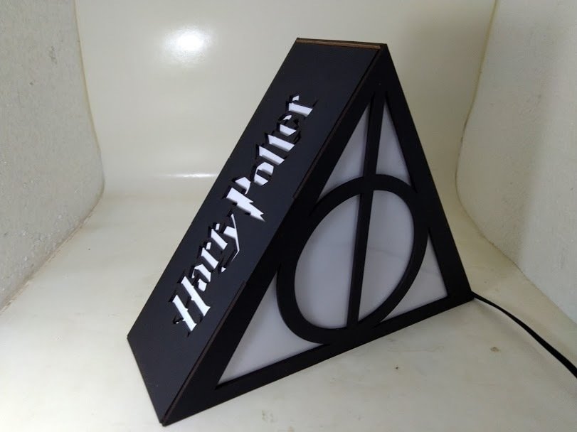 Luminária de mesa Harry Potter Magica com Feitiços Quando liga a luz