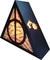 Luminária de mesa Harry Potter Relíquias da Morte , sublimada com feitiços, 23cm, MDF - Eco Laser, presentes geek - Luminaria de led, Quadros em mdf | Decoração Geek