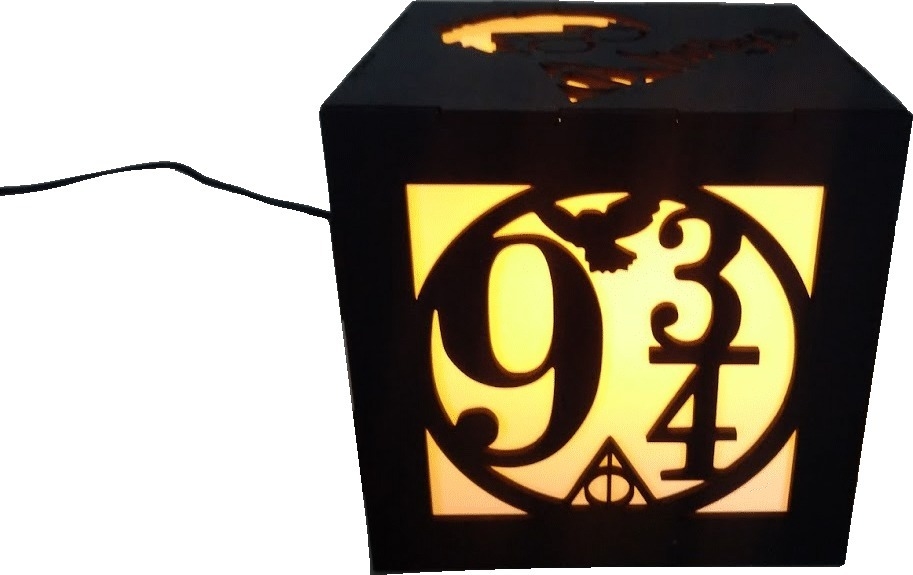 Luminária de mesa Harry Potter , abajur harry potter, decoração hp