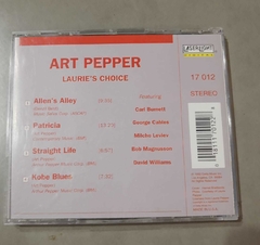 ART PEPPER - LAURIE'S CHOICE - comprar online