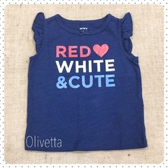 Remera Red, White & Cute