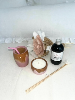 KIT 2 DIA DE LA MADRE : Flores Mate Vela Difusor