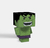 Hulk - Caixa Lembrancinha Tema Super Heróis - Papel em Cubos