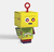 Robozinho amarelo - Caixa Lembrancinha Tema Robôs - Papel em Cubos