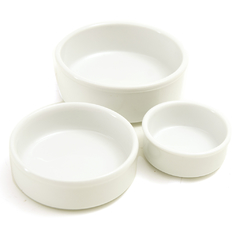 Cazuelas de porcelana Blanca Germer x 6