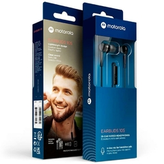 Auriculares Motorola Earbuds 105 Con Microfono Color negro - comprar online
