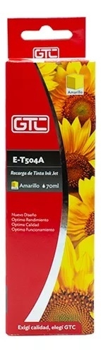 Tinta Alternativa Gtc Para Epson T504 Amarillo 70ml