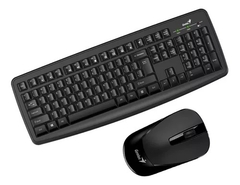 Kit De Teclado Y Mouse Inalámbrico Genius Km-8100 Español Latinoamérica Negro en internet